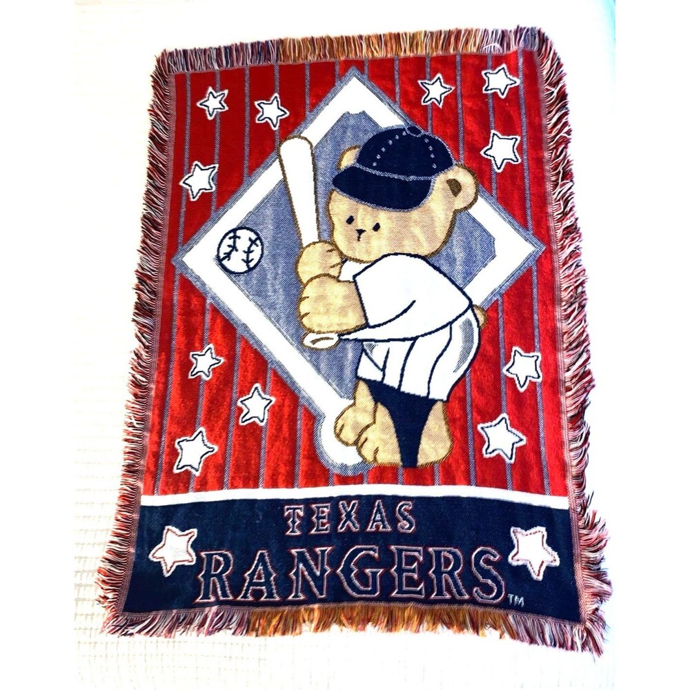 Northwest Texas Rangers MLB Triple Woven Jacquard Throw (36x46)